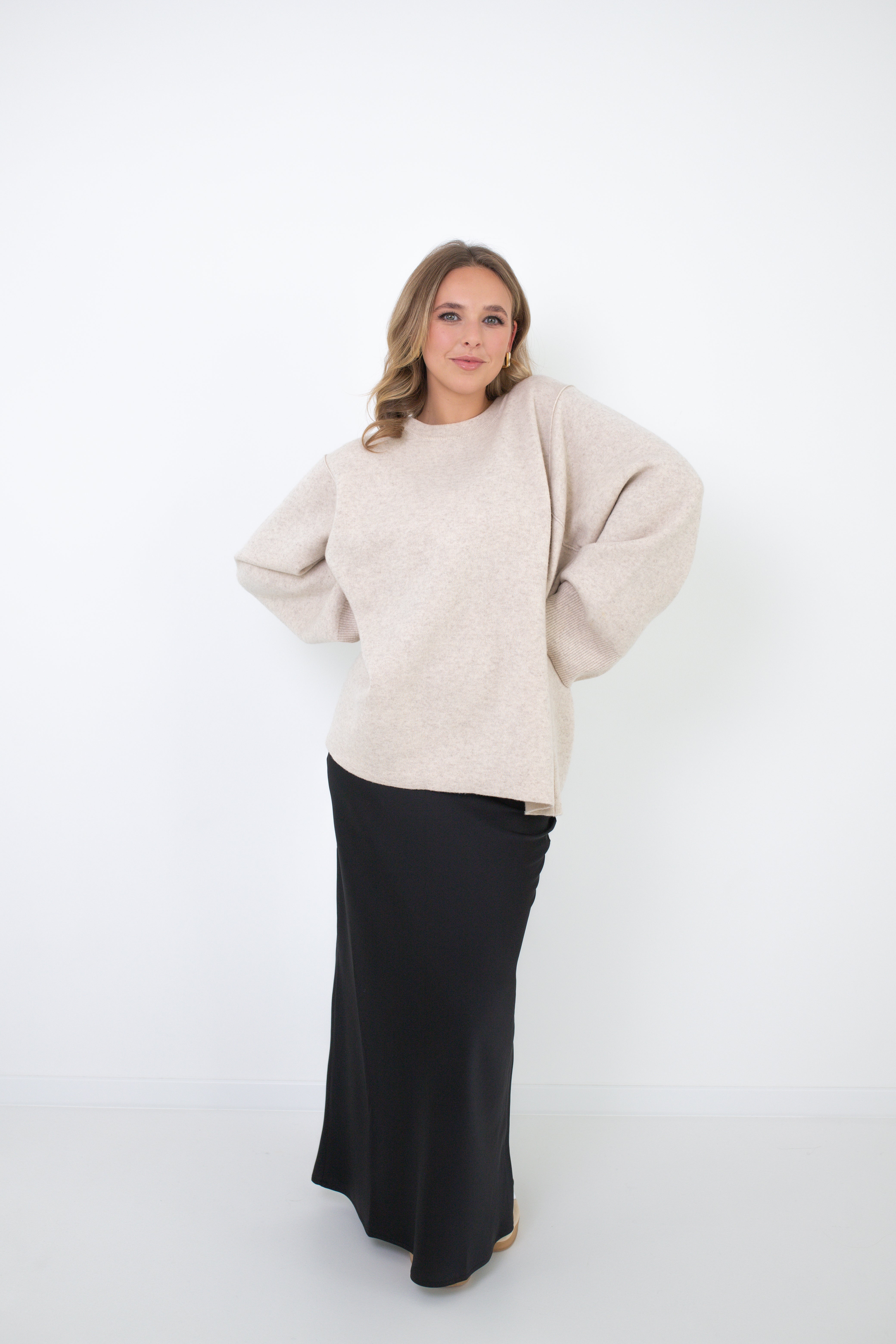 OVERSIZED PULLOVER  SNOW